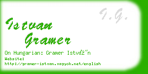 istvan gramer business card